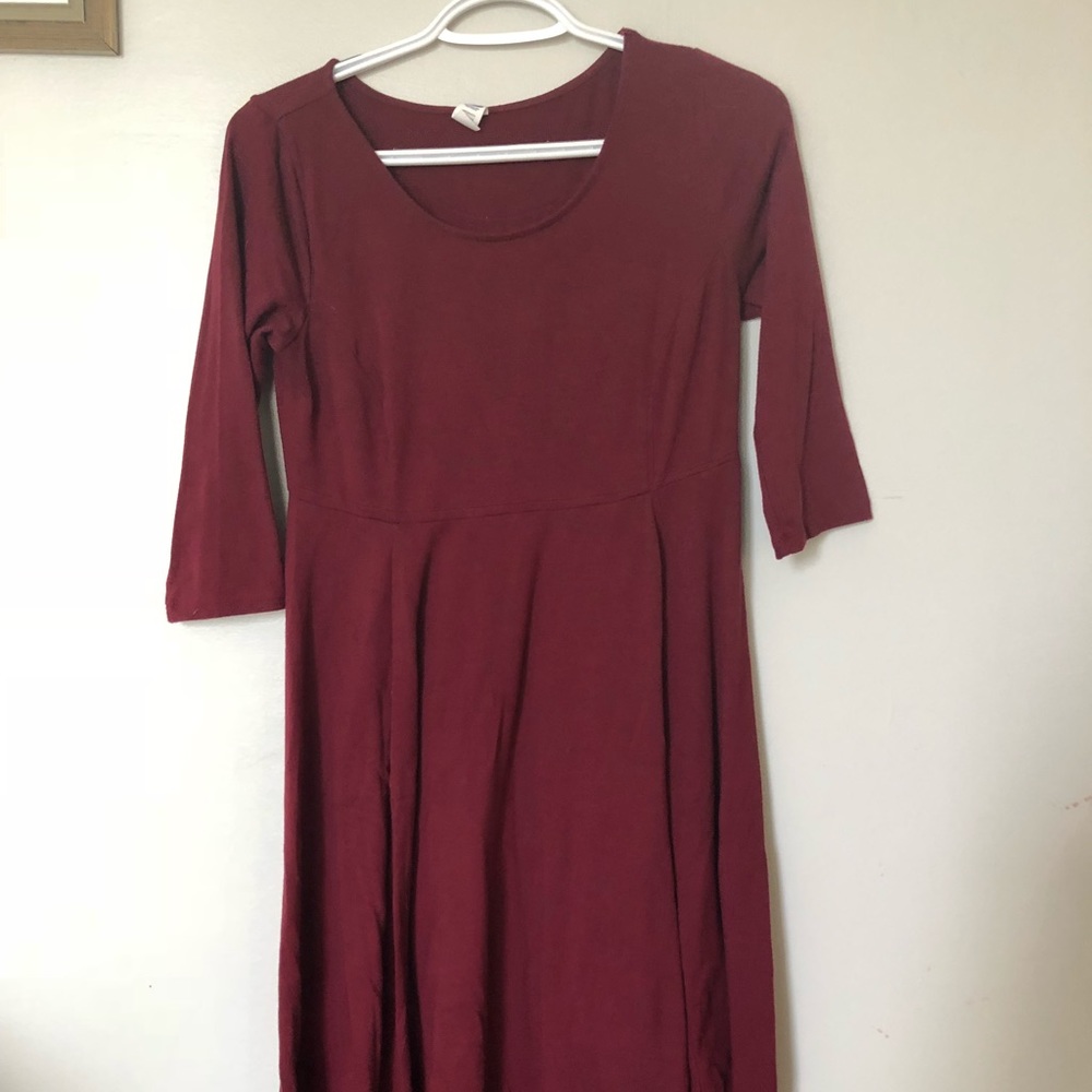 Maroon Old Navy Maternity Dress